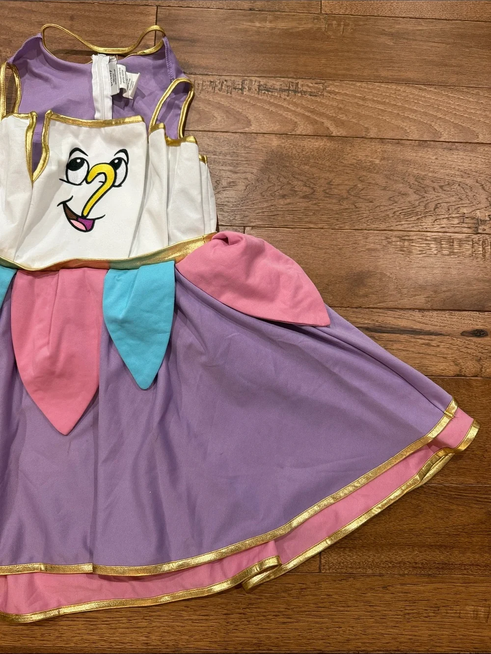 Girls Disney Beauty and the Beast Chip Costume Dress - Size M 10/12 - Picture 4 of 16